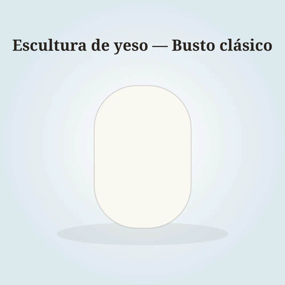 Escultura de yeso — Busto clásico