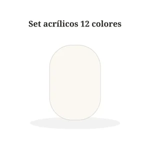 Set acrílicos 12 colores