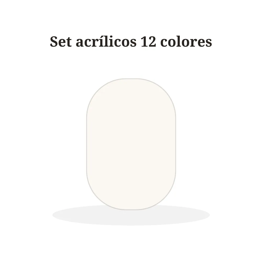 Set acrílicos 12 colores