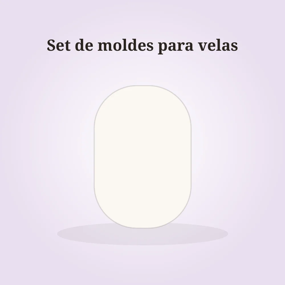 Set de moldes para velas